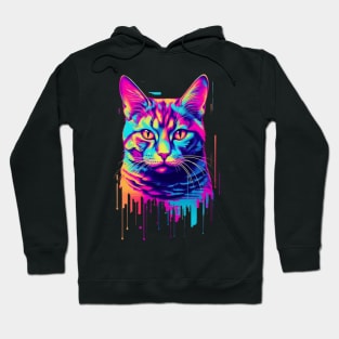 Paint drip Cat Hoodie